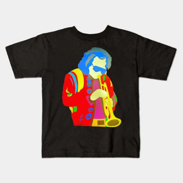 Miles Davis Kids T-Shirt by shadowNprints